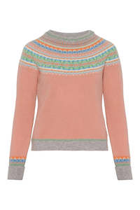 Alpine Short Sweater - Honeysuckle