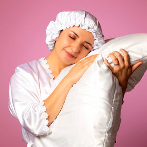 Beauty Accessories: Silk sleep cap / Double layer silk bonnet