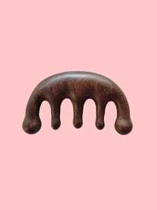 Beauty Accessories: Sandalwood Wide-tooth Scalp Massage Comb