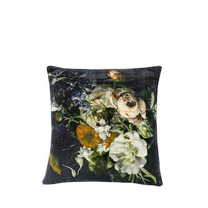 Textiles: Sari printed cushion - Eclipse Floral