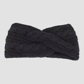 Antler: Cable Knit Cross ear warmer