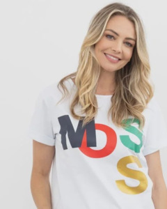 Tops: Logo tee, white