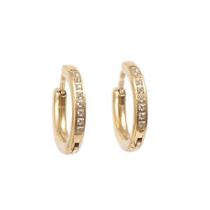 Accessories: Earring, pure steel, small crystal