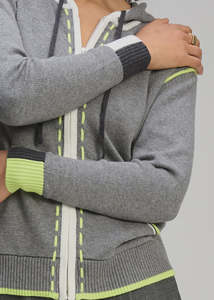 Knitwear Cardis: Threaded Hoodie