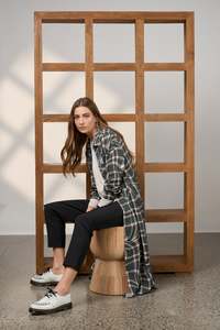 Illusion shirt dress