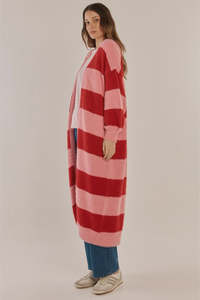 Knitwear Cardis: Franca long knit cardigan