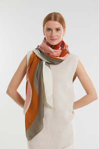 Accessories: Orange Songe Scarf