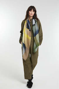 Accessories: Lime Optique Scarf