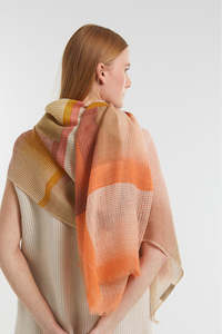 Accessories: Peach Optique Scarf