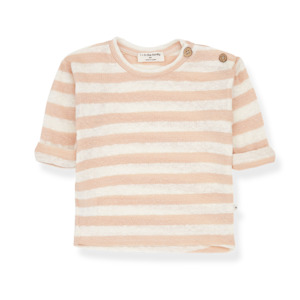 1 In The Family: Mikel Stripped Top - Rose