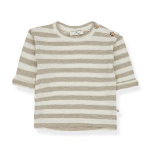 Mikel Stripped Top - Beige
