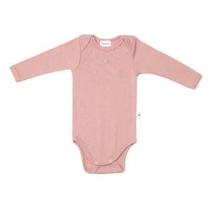 Merino Bodysuit - Pink Rose