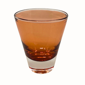 Drinking Wine Glasses: Clear Concial Wine/ Water Tumbler - Anise Peach