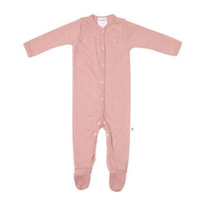 Merino Babygrow - Pink Rose