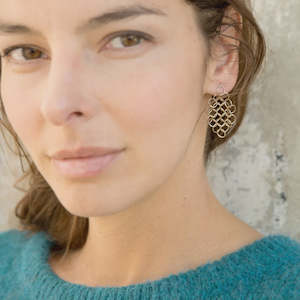 Designer Jewellery: L Louison Earrings Gold