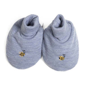 Merino Booties Denim Bee