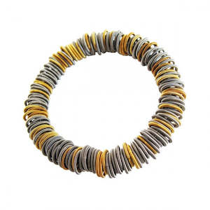 Designer Jewellery: Tiziana No.1 Bracelet - Gold & Silver