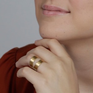 Susi Cala: Nina Two Part Ring - Gold
