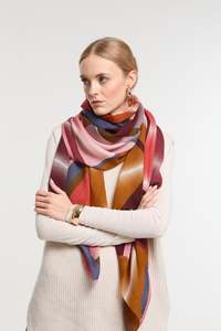 By Designer Scarves: Burgundy Mystique Scarf