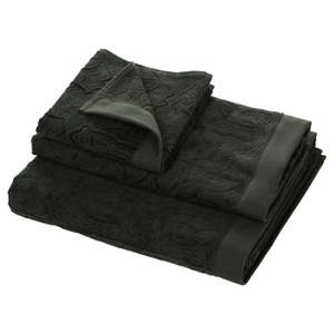 Special Occasion: Roberto Cavalli Logo Towels - Dark Grey
