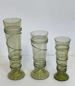 By Designer Glassware: KB99 Vase Green