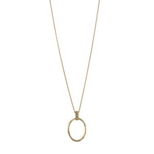 Hope  Medallion Deep Zirconium Necklace