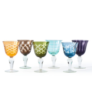 Multicoloured Wine Glasses