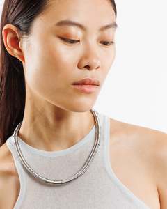 Cut Steel Necklace