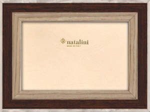 By Designer Homeware: Natalini Brown Beige Stripe Frame