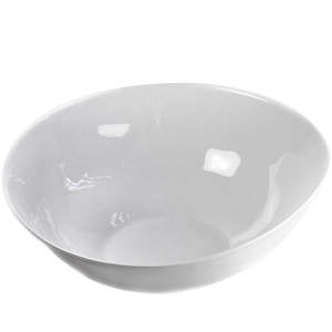 Men Over 100: White Large Wide Salad Bowl