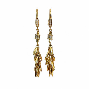 All Stock Collection: Charlize Gold Earrings Short