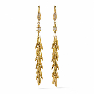 Charlize Earrings Long Gold
