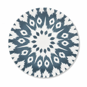 By Designer Plates Bowls: Tse Tse Tashkent Plate Blue Grey