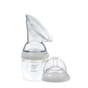 Feeding: Gen 3 Silicone Breast Pump & Bottle Top Set - 160ml