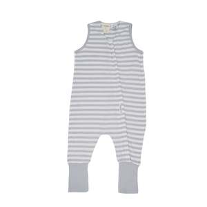 Woolbabe: Merino 3-Seasons Sleeping Suit - Pebble