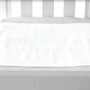 Brolly Sheets: Brolly Sheet with Wings - Cot - White