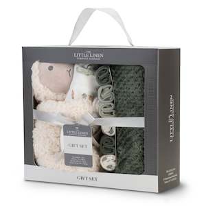 Little Linen: Boxed Gift Set - Farmyard Lamb