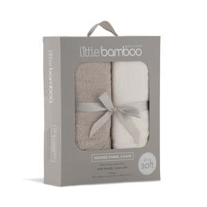 New: Hooded Towel 2pk - Stone Grey