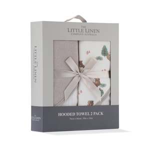 Hooded Towel 2pk - Willow Bear (Damaged Packaging)