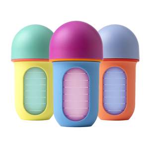 Boon: NURSH Silicone Bottle 8oz 3pk - Colour Block