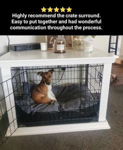 Crate and Surround Combo Beloved Pet Furniture: Medium Crate & Crate Surround combination