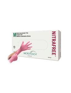 NitraFree™ Pink Nitrile Gloves Belush