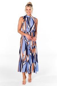 Venice Panelled Midaxi Dress; size 12 & 14 Occasion Dresses Bel Vestito New Zealand