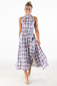 Products: Siena Panelled Midaxi Dress Occasion Dresses Bel Vestito New Zealand