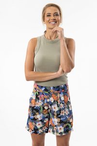 Florence Pleat Short; size 8 & 14 Dress Bel Vestito