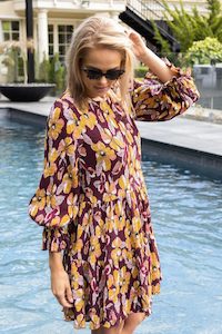 Products: Tuscany Shirred Smock. size 14 only Dress Bel Vestito