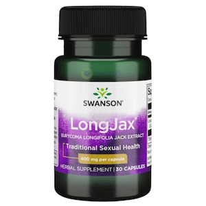 Swanson, Longjax Eurycoma Longifolia Jack Extract 400mg, 30 Caps