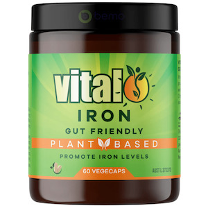 Vital, Iron, Plant Based, 60 Vege Caps