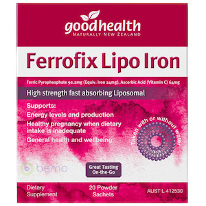Womens Health: Good Health, Ferrofix Lipo Iron, 20 Powder Sachets