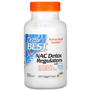 Doctors Best: Doctor's Best, NAC Detox Regulators, 180 Veggie Caps
